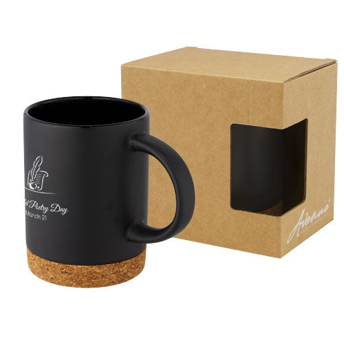 Neiva 425 ml ceramic mug with cork base - 100901