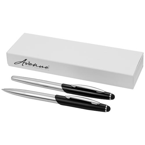 Geneva stylus ballpoint pen and rollerball pen set - 106670