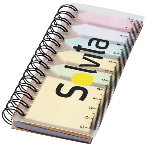 Spinner spiral notebook with coloured sticky notes - 106736