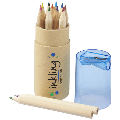 Hef 12-piece coloured pencil set with sharpener - 107068