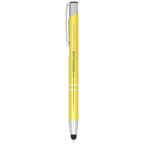 Moneta anodized aluminium click stylus ballpoint pen - 107298