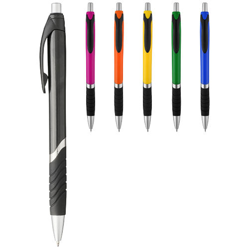 Turbo ballpoint pen with rubber grip - 107713