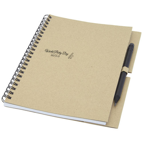 Luciano Eco wire notebook with pencil - medium - 107751