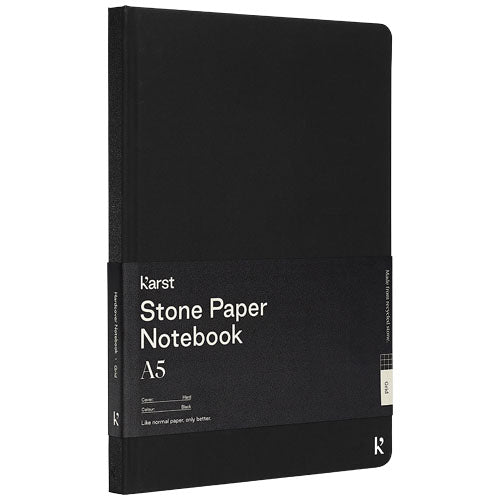 Karst® A5 stone paper hardcover notebook - squared - 107798