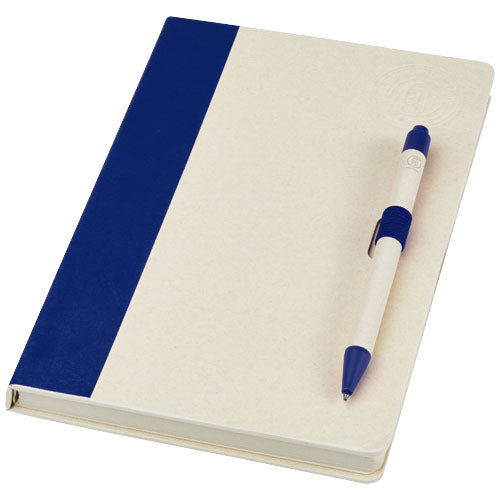 Dairy Dream A5 size reference recycled milk cartons notebook and ballpoint pen set - 107811