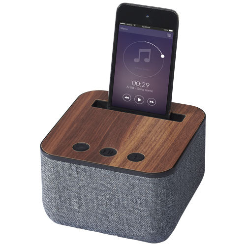 Shae fabric and wood Bluetooth® speaker - 108313
