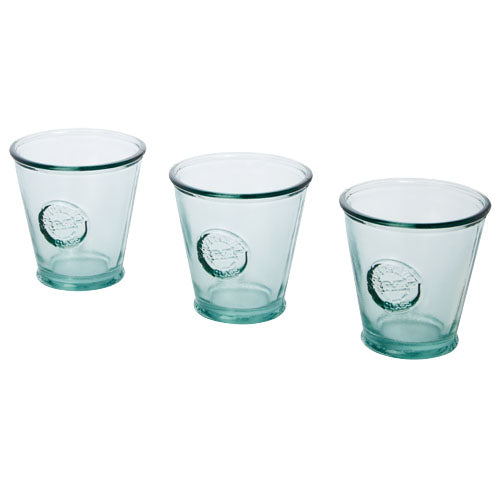 Copa 3-piece 250 ml recycled glass set - 113173