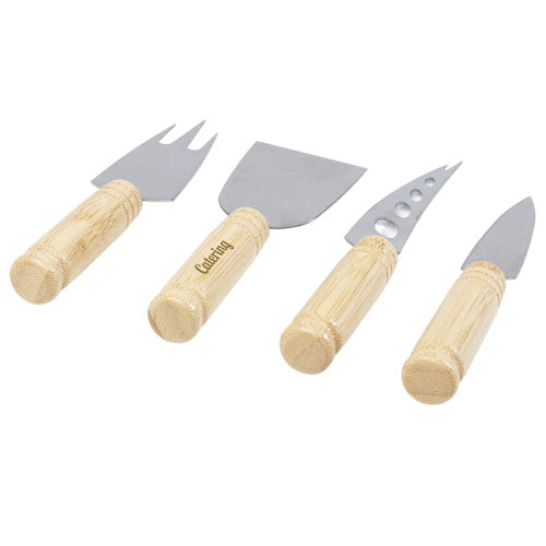 Cheds 4-piece bamboo cheese set - 113303