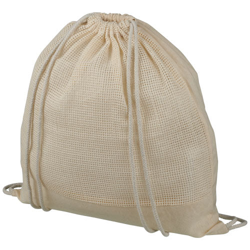 Maine mesh cotton drawstring bag 5L - 120483