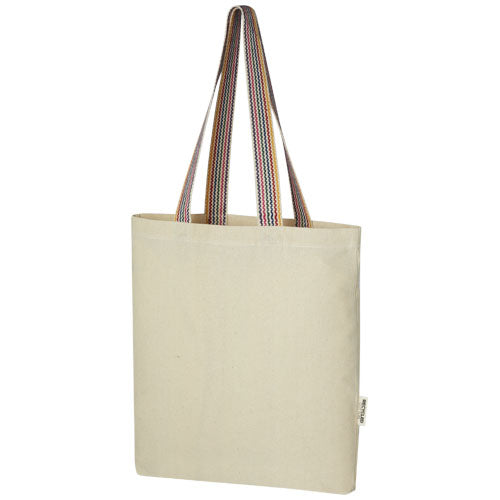 Rainbow 180 g/m² recycled cotton tote bag 5L - 120642