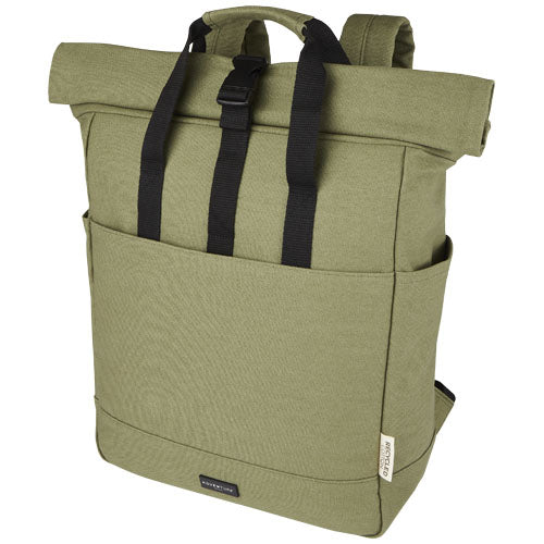 Joey 15” GRS recycled canvas rolltop laptop backpack 15L - 120678