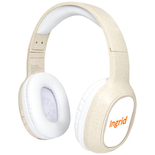 Riff wheat straw Bluetooth® headphones with microphone - 124245