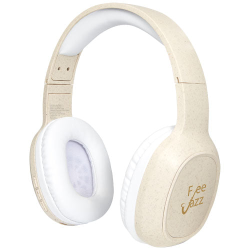 Riff wheat straw Bluetooth® headphones with microphone - 124245