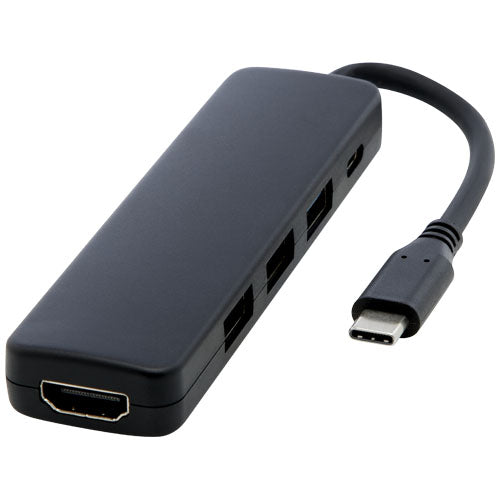 Loop RCS recycled plastic multimedia adapter USB 2.0-3.0 with HDMI port - 124368