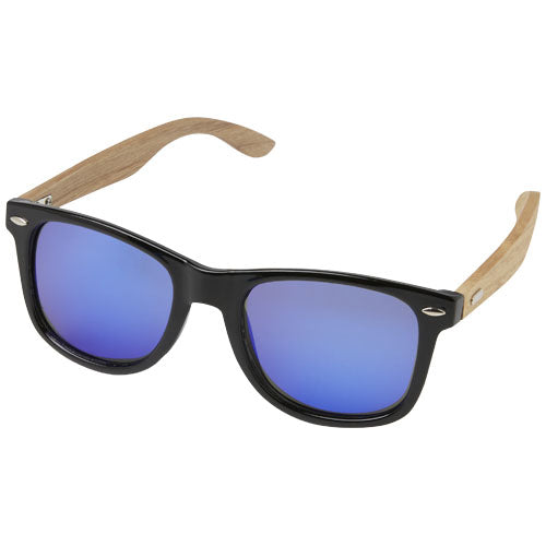 Hiru rPET/wood mirrored polarized sunglasses in gift box - 127002