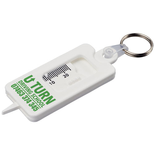 Kym recycled tyre tread check keychain - 210190