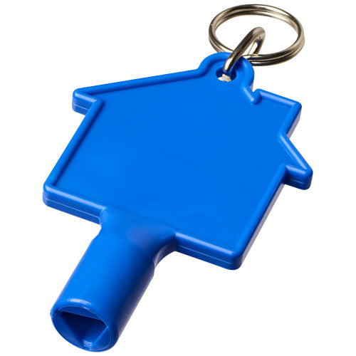 Maximilian house-shaped recycled utility key keychain - 210195