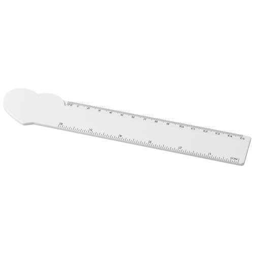 Tait 15 cm heart-shaped recycled plastic ruler - 210459