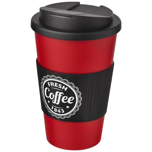 Americano® 350 ml tumbler with grip & spill-proof lid - 210696