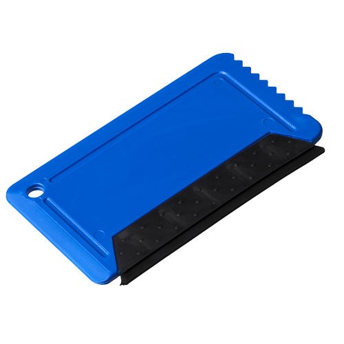 Freeze credit card sized ice scraper with rubber - 210841