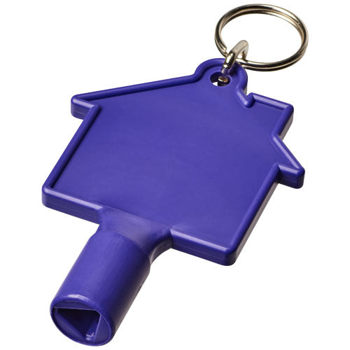 Maximilian house-shaped utility key with keychain - 210871