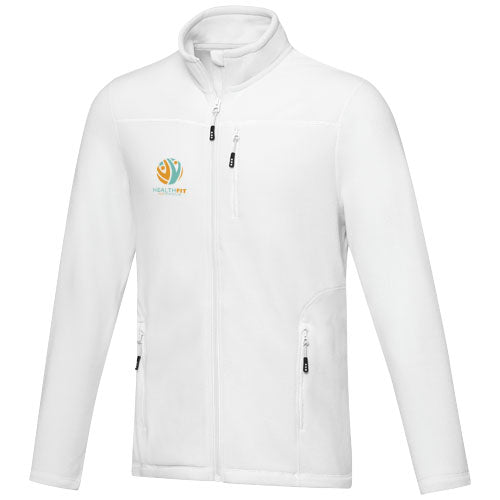 Amber men's GRS recycled full zip fleece jacket - 37529