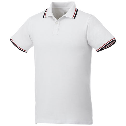 Fairfield short sleeve men's polo with tipping - 38102