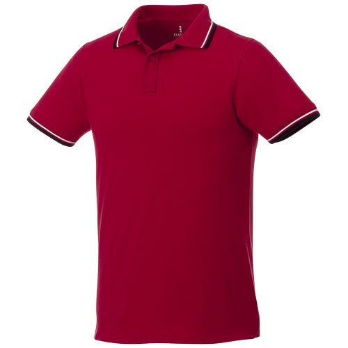 Fairfield short sleeve men's polo with tipping - 38102