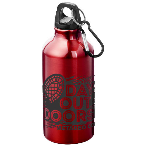 Oregon 400 ml aluminium water bottle with carabiner - 100002