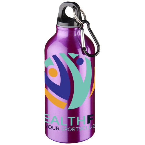 Oregon 400 ml aluminium water bottle with carabiner - 100002