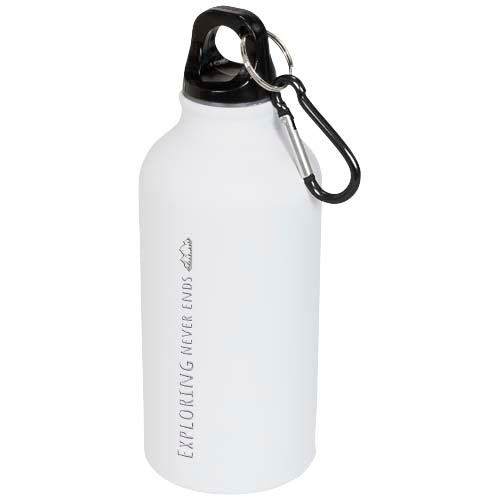 Oregon 400 ml matte water bottle with carabiner - 100559