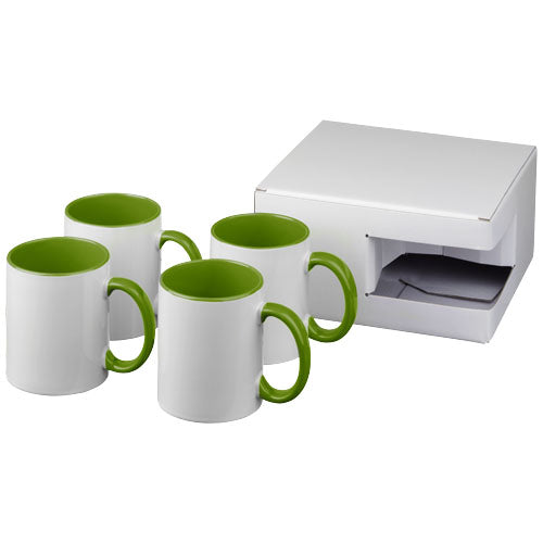 Ceramic sublimation mug 4-pieces gift set - 100628