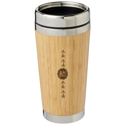 Bambus 450 ml tumbler with bamboo outer - 100636