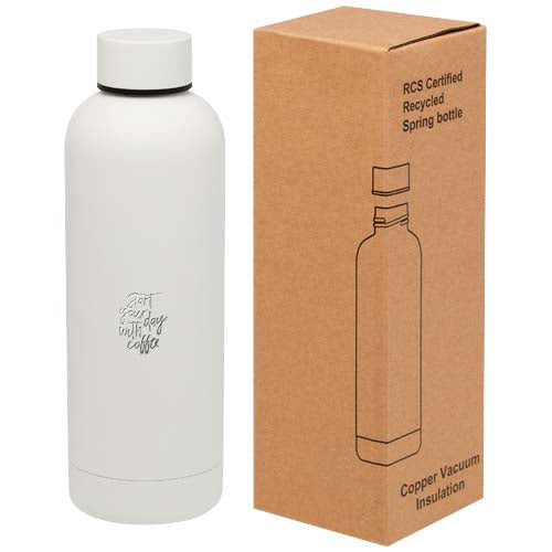 Spring 500 ml RCS certified recycled stainless steel copper vacuum insulated bottle - 100798