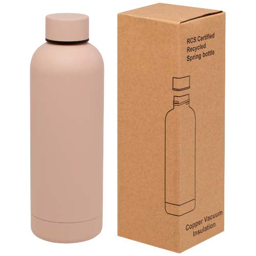 Spring 500 ml RCS certified recycled stainless steel copper vacuum insulated bottle - 100798