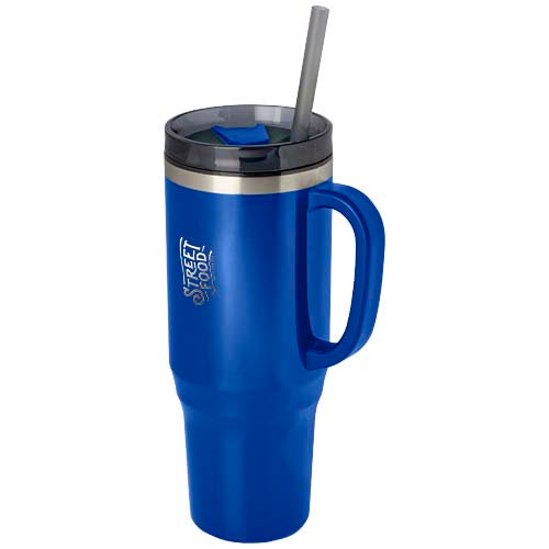 Melbourne 1200 ml RCS certified insulated tumbler with straw - 100801