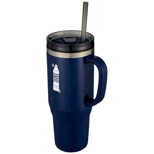 Melbourne 1200 ml RCS certified insulated tumbler with straw - 100801