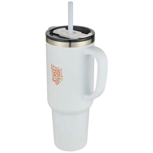 Sydney 1200 ml double wall RCS certified copper vacuum insulated tumbler with straw - 100802