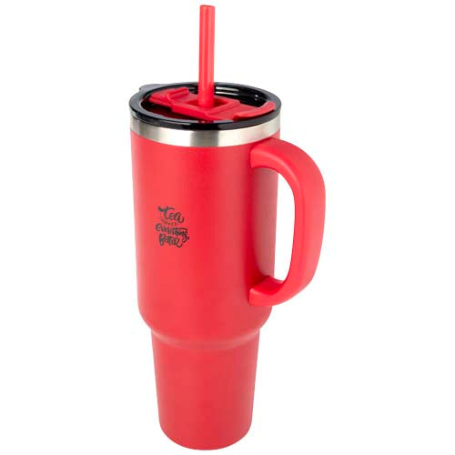 Sydney 1200 ml double wall RCS certified copper vacuum insulated tumbler with straw - 100802