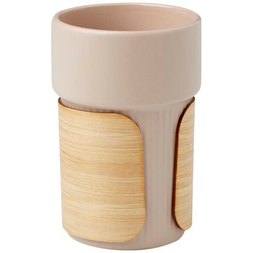 Fika 340 ml tumbler with bamboo sleeve - 100809