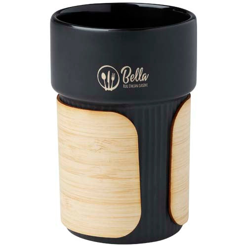 Fika 340 ml tumbler with bamboo sleeve - 100809