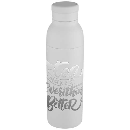 Illuminate 650 ml RCS recycled stainlesss steel double wall insulated water bottle - 100838