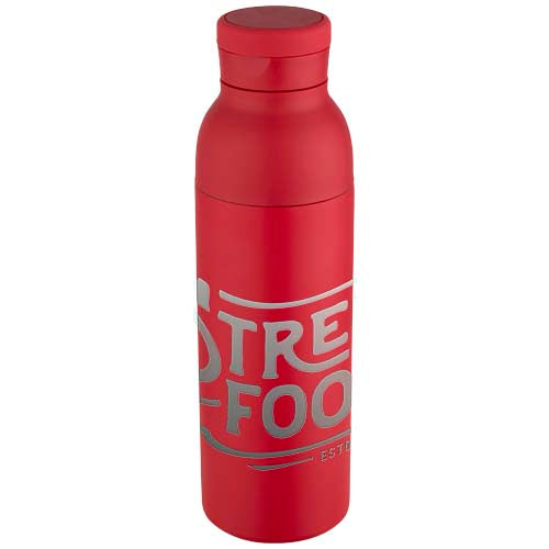 Illuminate 650 ml RCS recycled stainlesss steel double wall insulated water bottle - 100838