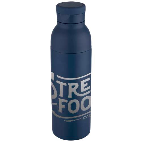 Illuminate 650 ml RCS recycled stainlesss steel double wall insulated water bottle - 100838