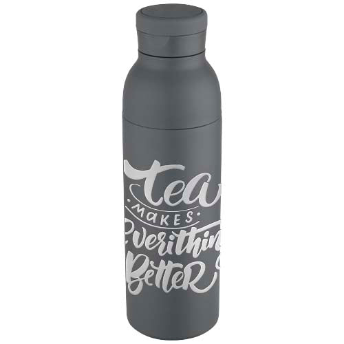 Illuminate 650 ml RCS recycled stainlesss steel double wall insulated water bottle - 100838