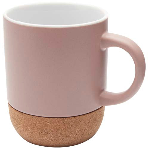 Billie 300 ml ceramic mug with cork details and matt finish - 100847