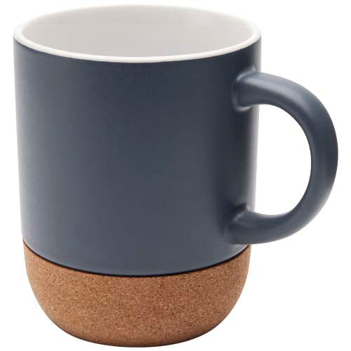 Billie 300 ml ceramic mug with cork details and matt finish - 100847