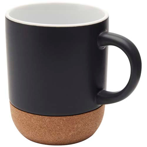 Billie 300 ml ceramic mug with cork details and matt finish - 100847