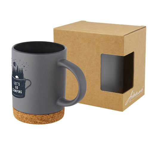 Neiva 425 ml ceramic mug with cork base - 100901