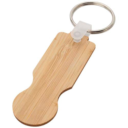 Ronan bamboo trolley keychain - 104593